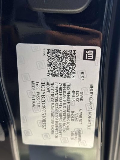 2026 Chevrolet Corvette Stingray 2LT