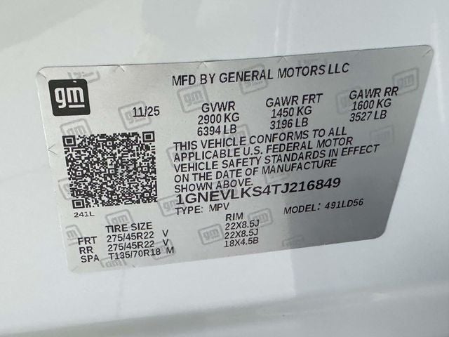2026 Chevrolet Traverse RS