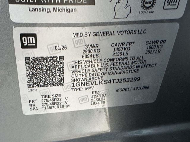 2026 Chevrolet Traverse RS