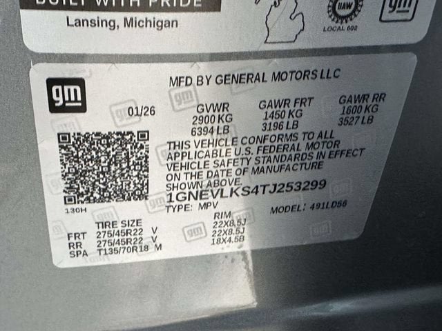 2026 Chevrolet Traverse RS