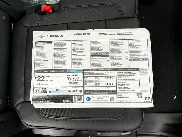 2026 Chevrolet Tahoe RST