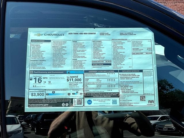 2026 Chevrolet Tahoe High Country
